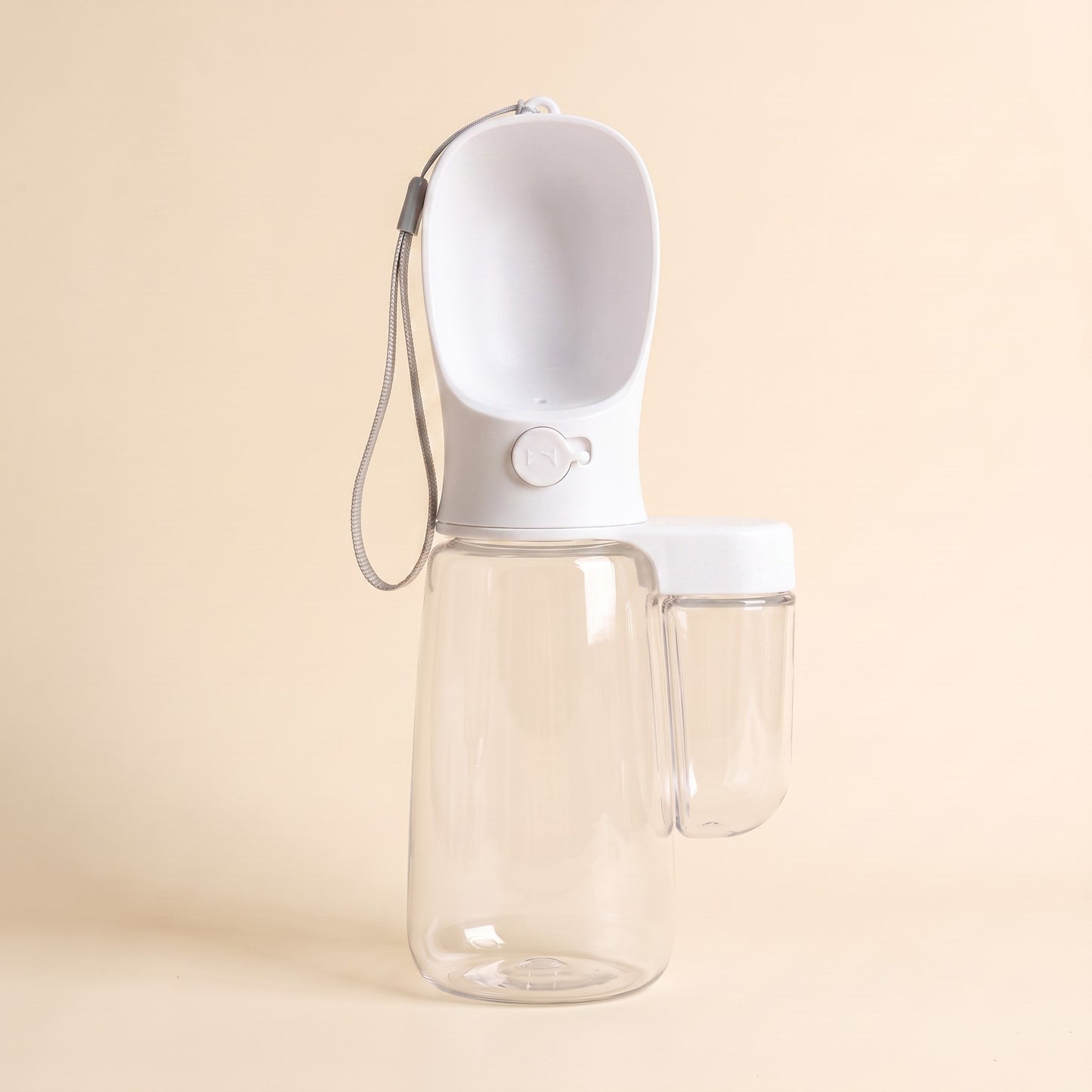 2-in-1 Travel Bottle with Food Compartment - white