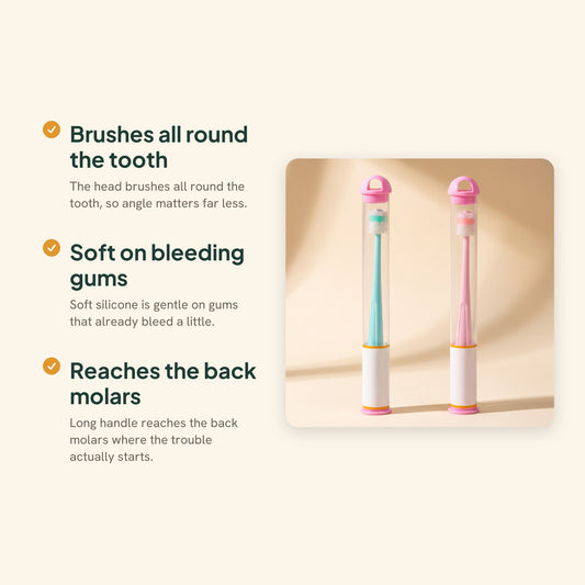 360 Degree Silicone Pet Toothbrush, key benefits