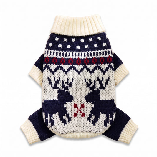 Fair Isle Knit Christmas Sweater for Dogs and Cats
