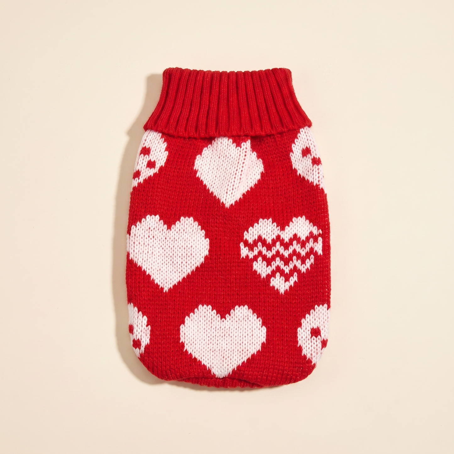 Knitted Christmas Jumper for Dogs and Cats in Red Heart