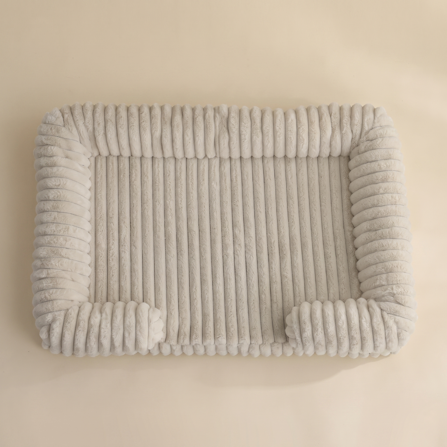 Calming Orthopedic Bolster Bed - light brown