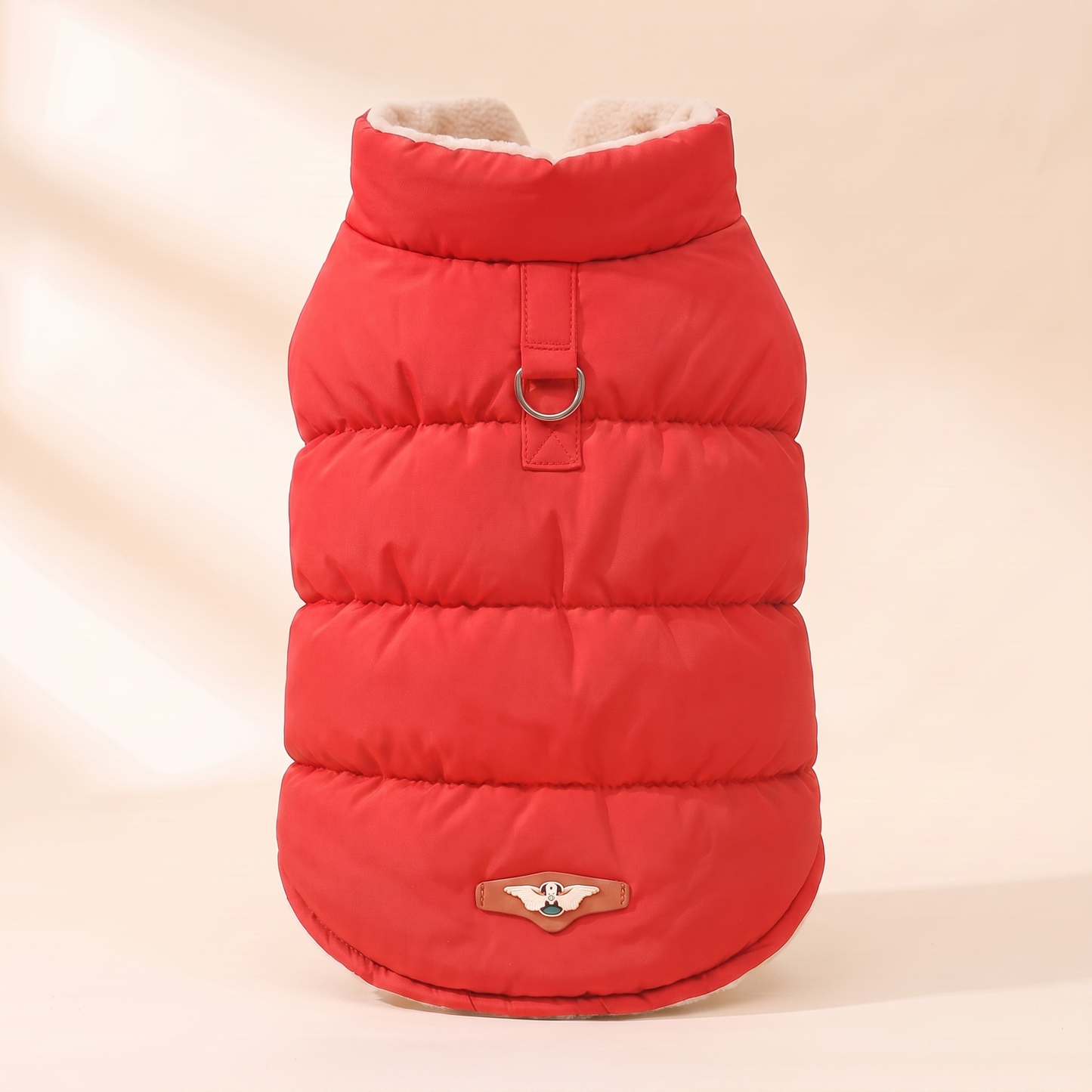 3-Layer Padded Winter Dog Jacket - red
