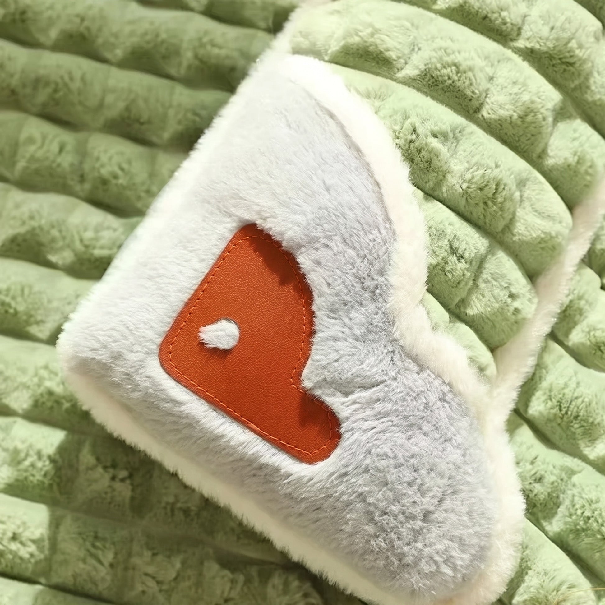 Memory Foam Mat with Pillow End, close-up detail
