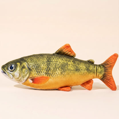Flopping Fish Cat Toy, Rechargeable and Tap-Activated - fish-yellow