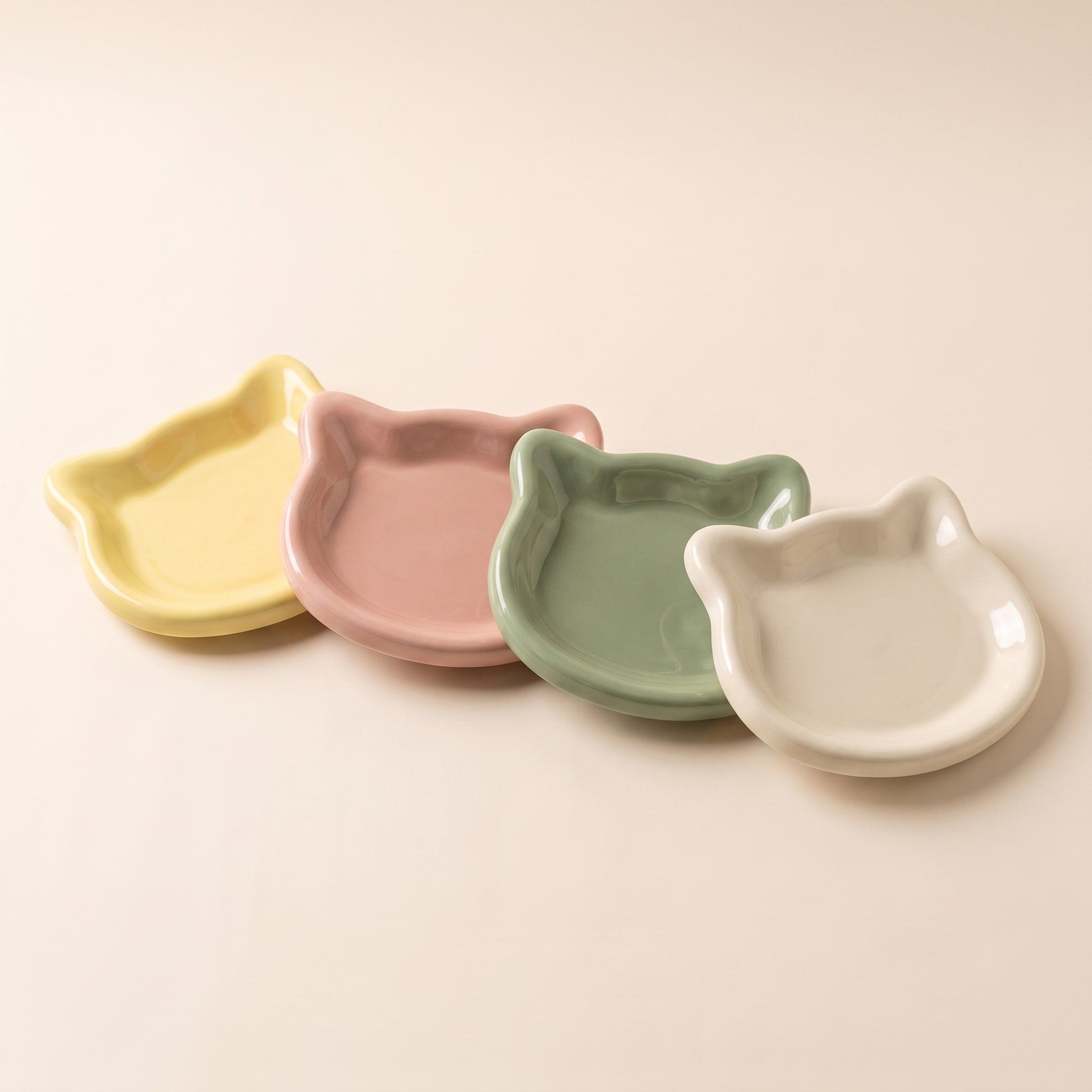 Whisker-Friendly Cat Dish, Wide and Shallow - 4pack