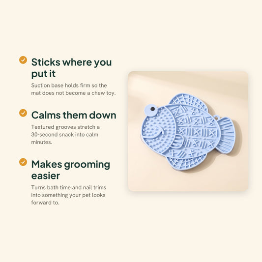 Silicone Lick Mat with Suction Base, key benefits