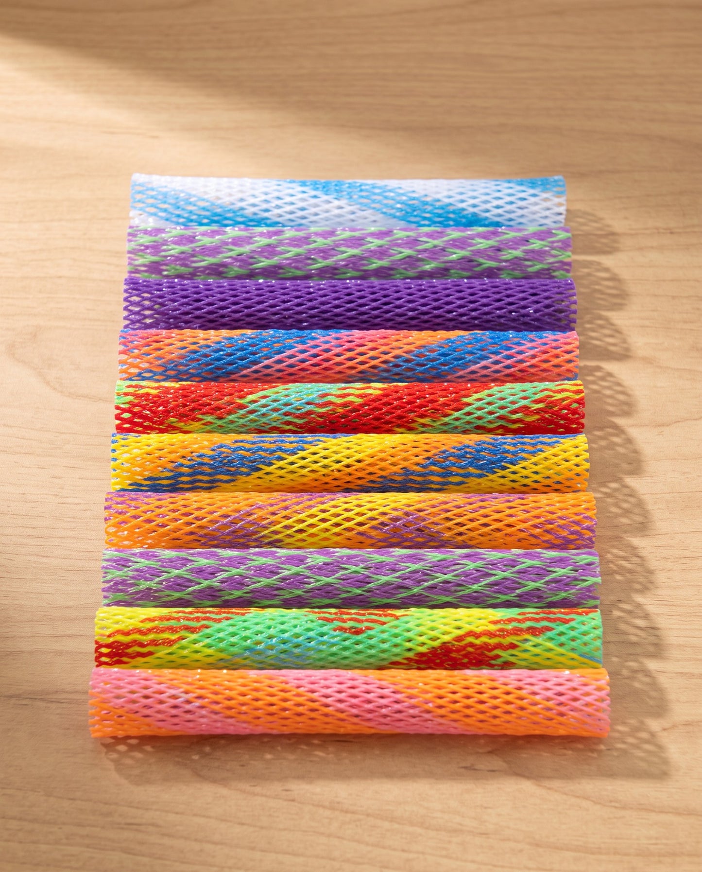 Spring Tube Cat Toys, 10 Pack, styled in a home setting
