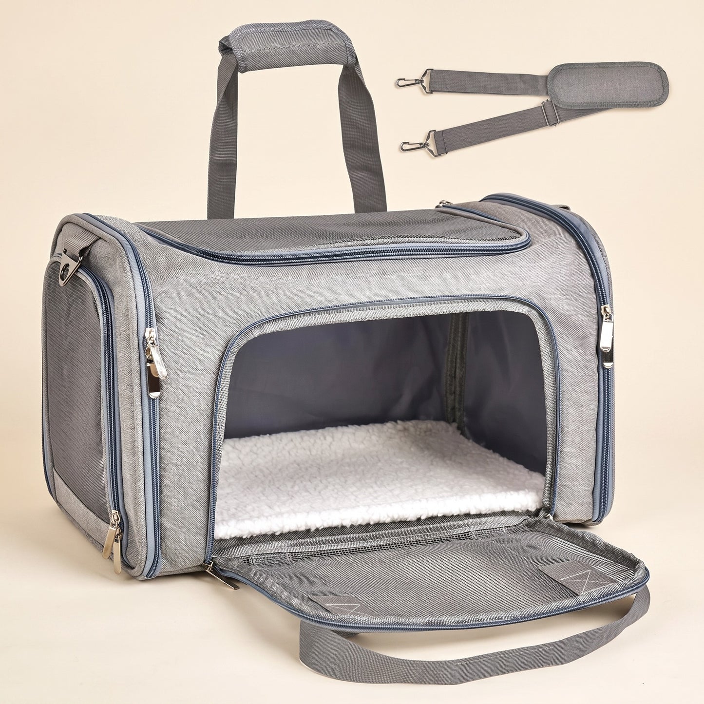 Soft-Sided Collapsible Pet Carrier