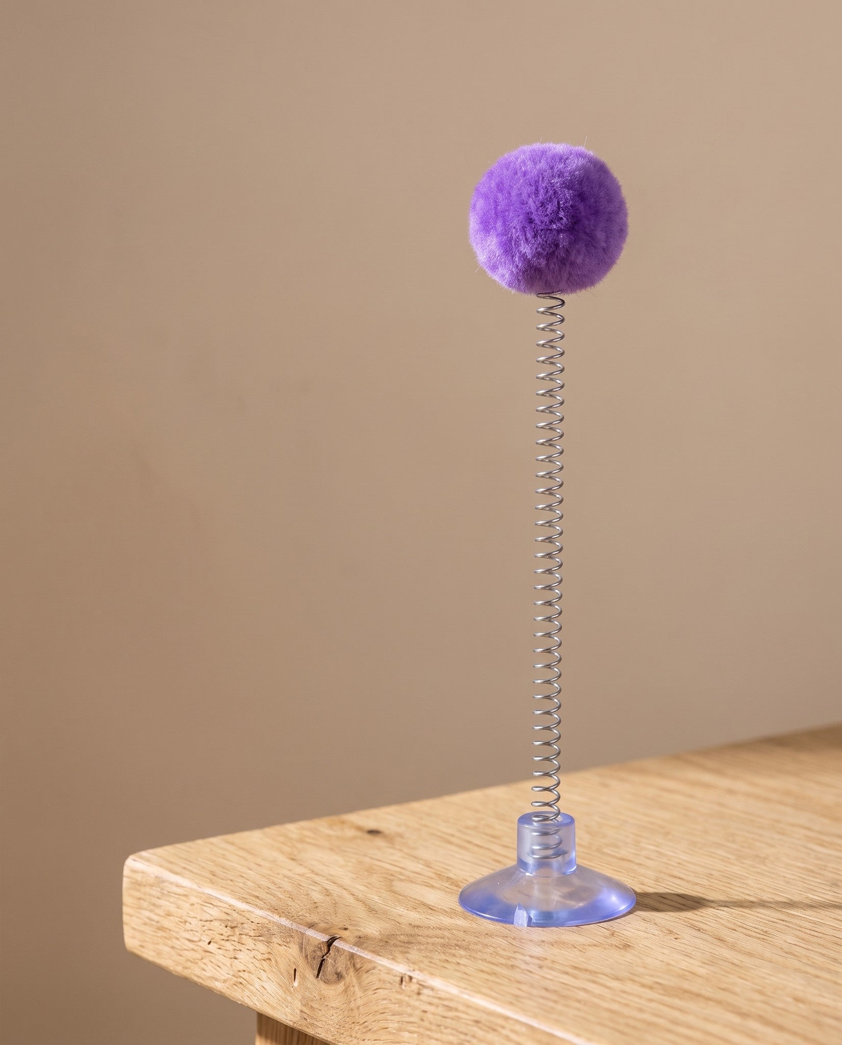Suction Cup Spring Ball Cat Toy, styled in a home setting