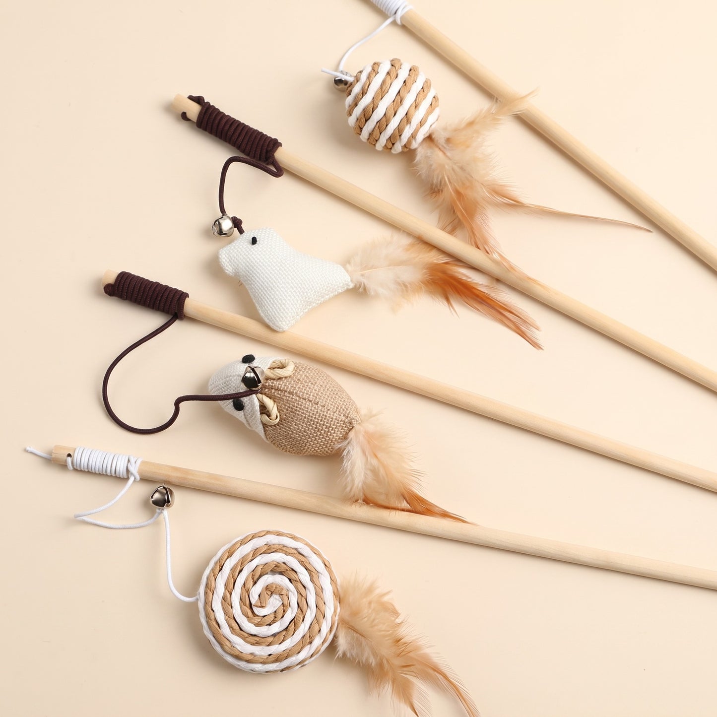 Wooden Cat Teaser Wand