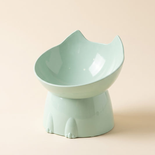 Elevated Tilted Cat Bowl, Anti-Tip