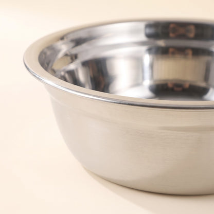 Stainless Steel Pet Bowls, Non-Slip, close-up detail