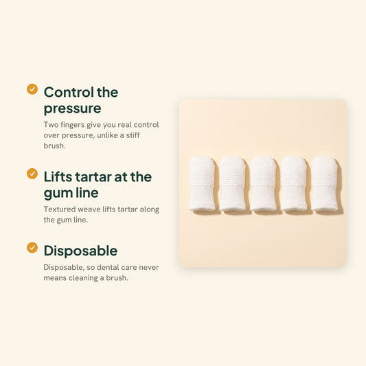 Finger Toothbrush Cots for Dogs and Cats, key benefits