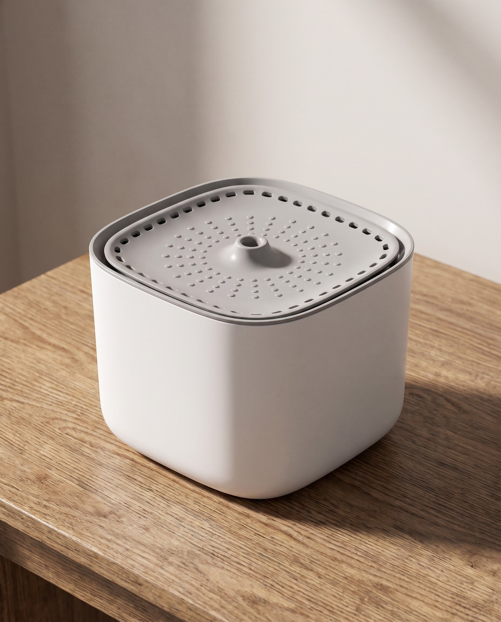 3L Cat Water Fountain, Filtered and Quiet, styled in a home setting