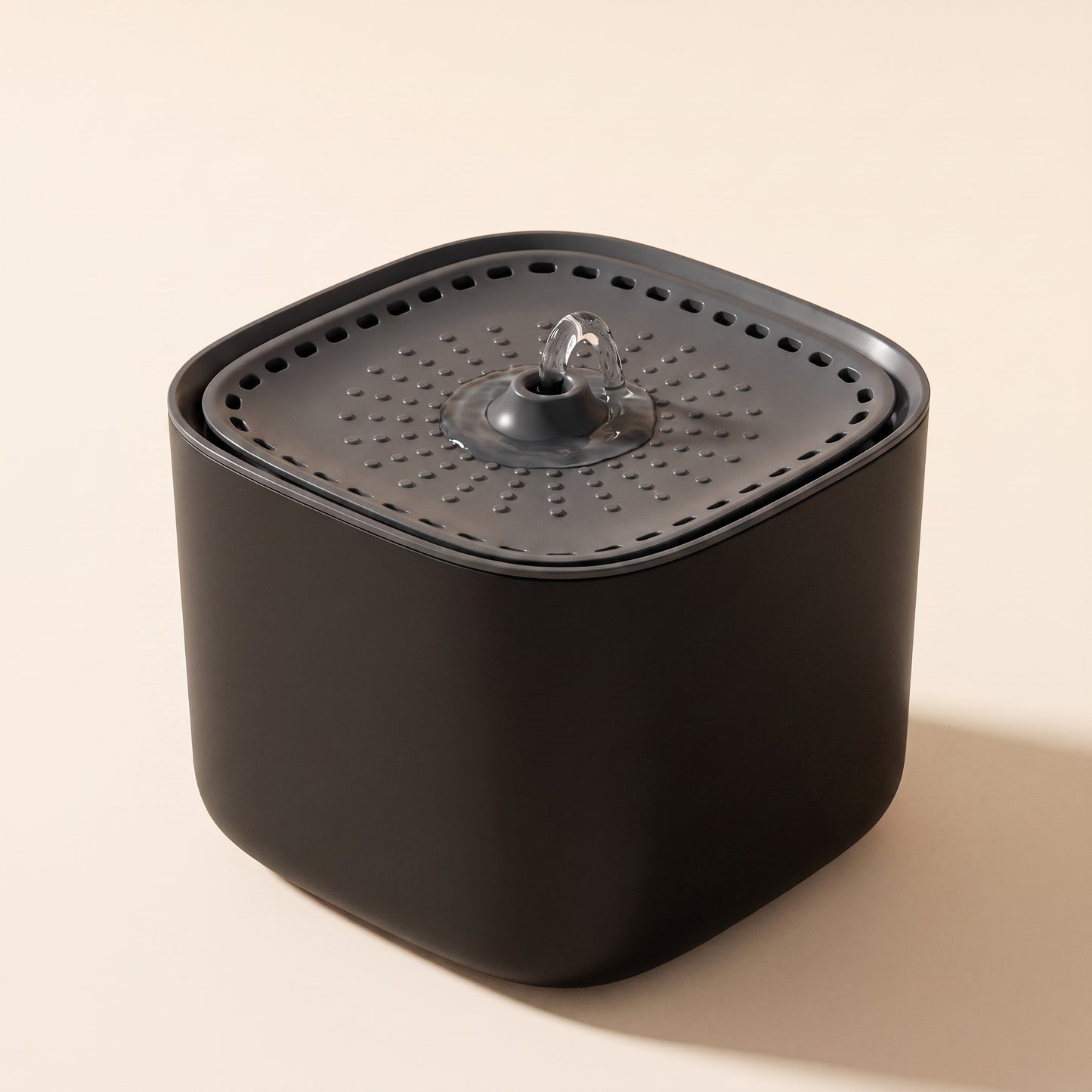 3L Cat Water Fountain, Filtered and Quiet - black