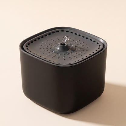 3L Cat Water Fountain, Filtered and Quiet - black