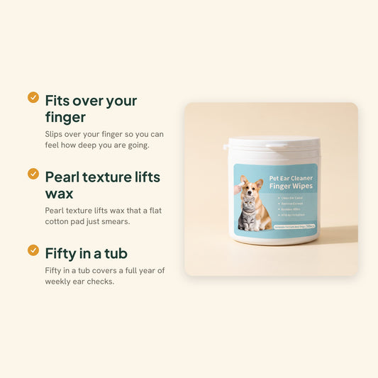 Ear Cleaning Finger Wipes, 50 Pack, key benefits