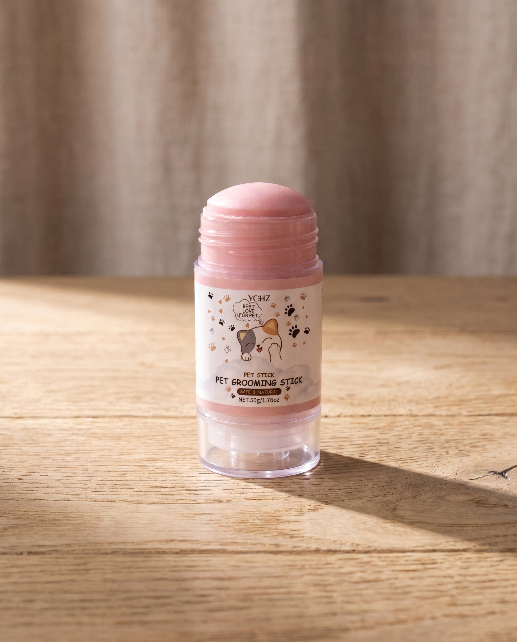 Paw and Nose Balm Stick, 50g, styled in a home setting