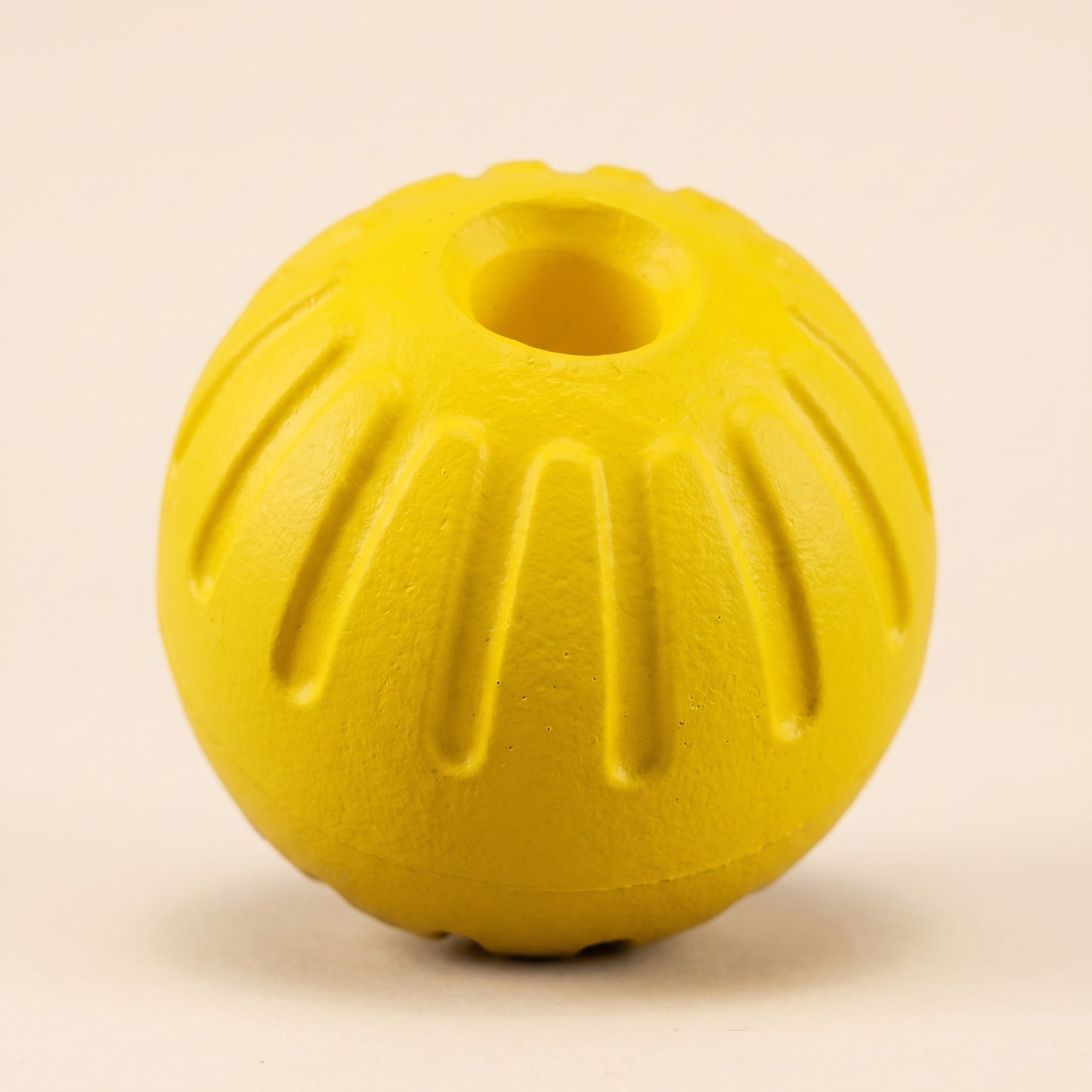 Floating Rubber Treat Ball for Dogs, close-up detail