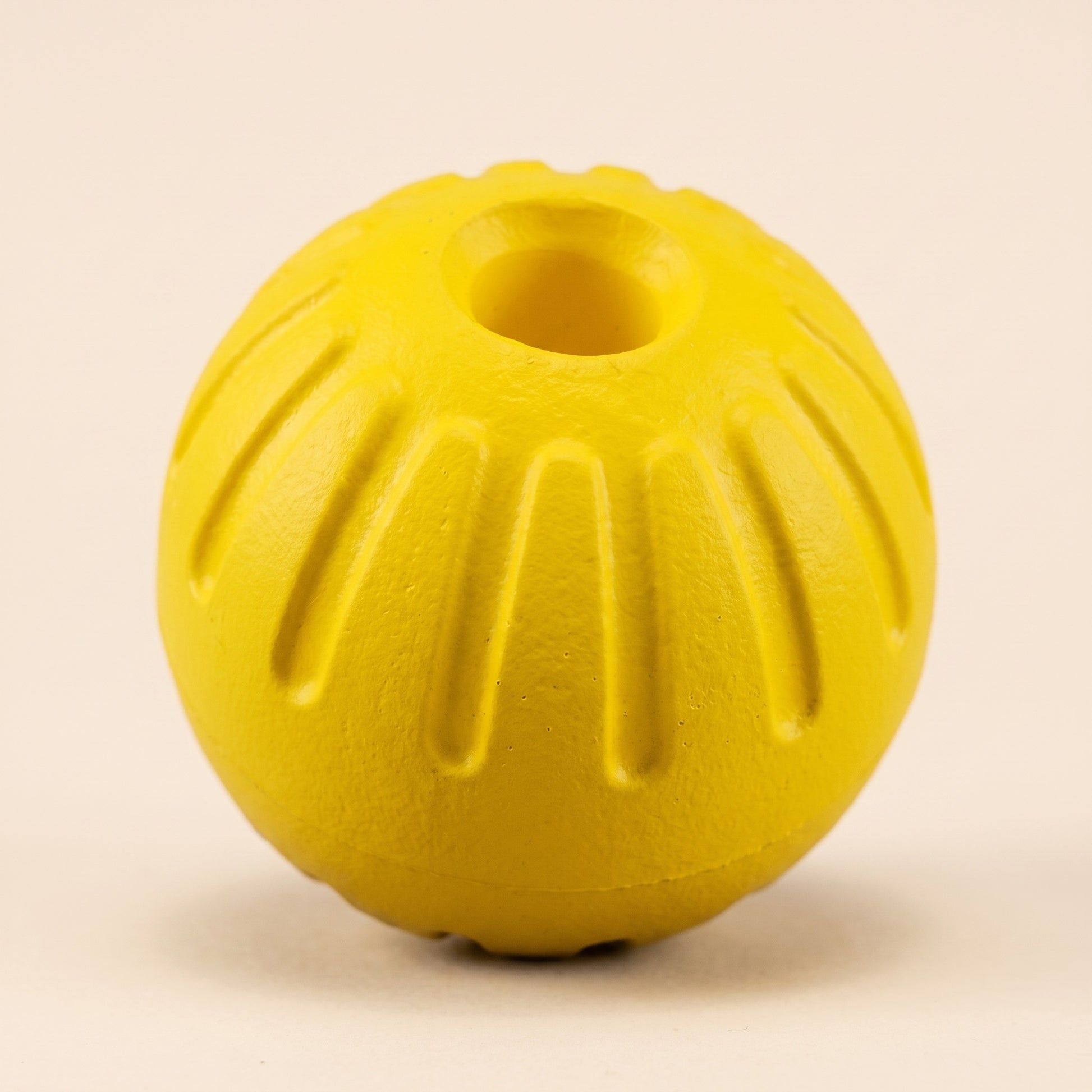 Floating Rubber Treat Ball for Dogs, close-up detail