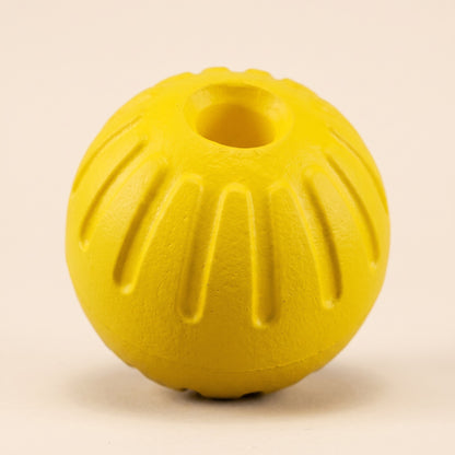 Floating Rubber Treat Ball for Dogs, close-up detail