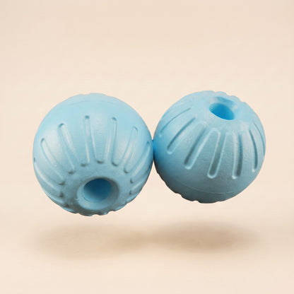 Floating Rubber Treat Ball for Dogs - light blue