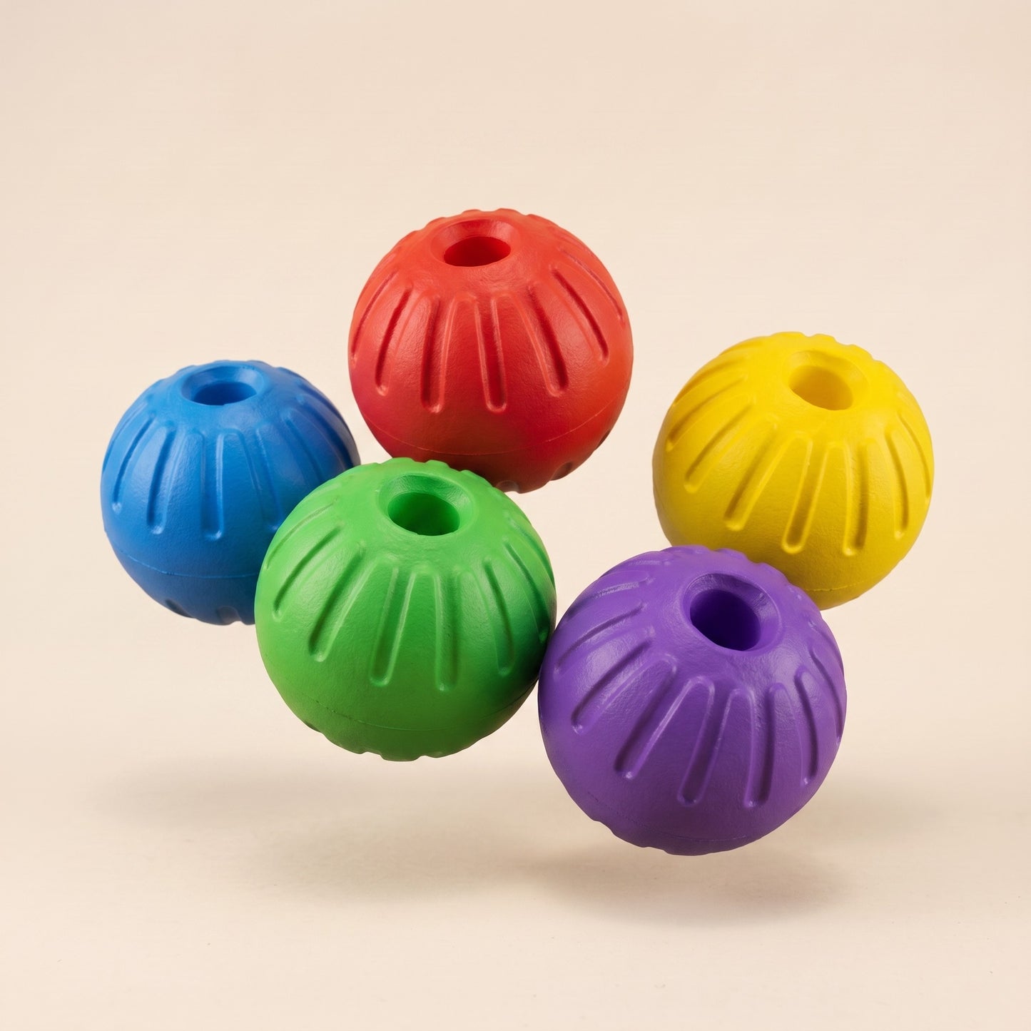 Floating Rubber Treat Ball for Dogs - multicolour