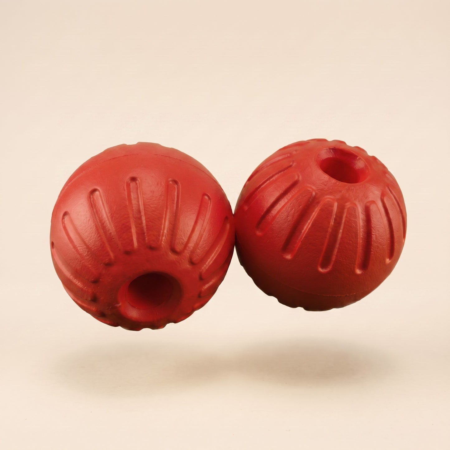 Floating Rubber Treat Ball for Dogs - red