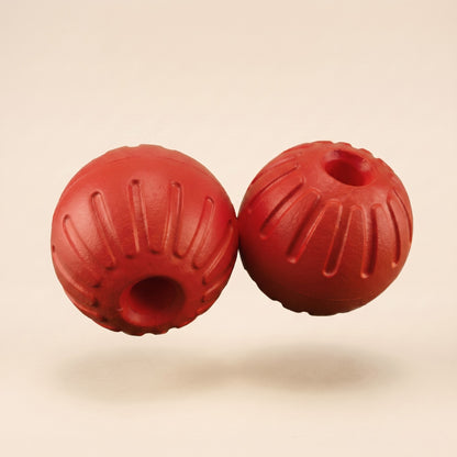 Floating Rubber Treat Ball for Dogs - red
