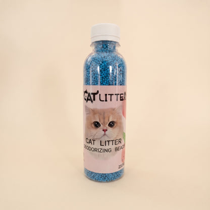 Cat Litter Deodorizing Beads, 250ml - blue