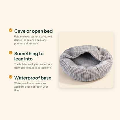 2-in-1 Hooded Cuddler Bed, key benefits