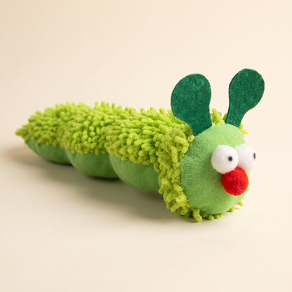 Caterpillar Catnip Kicker Toy for Cats