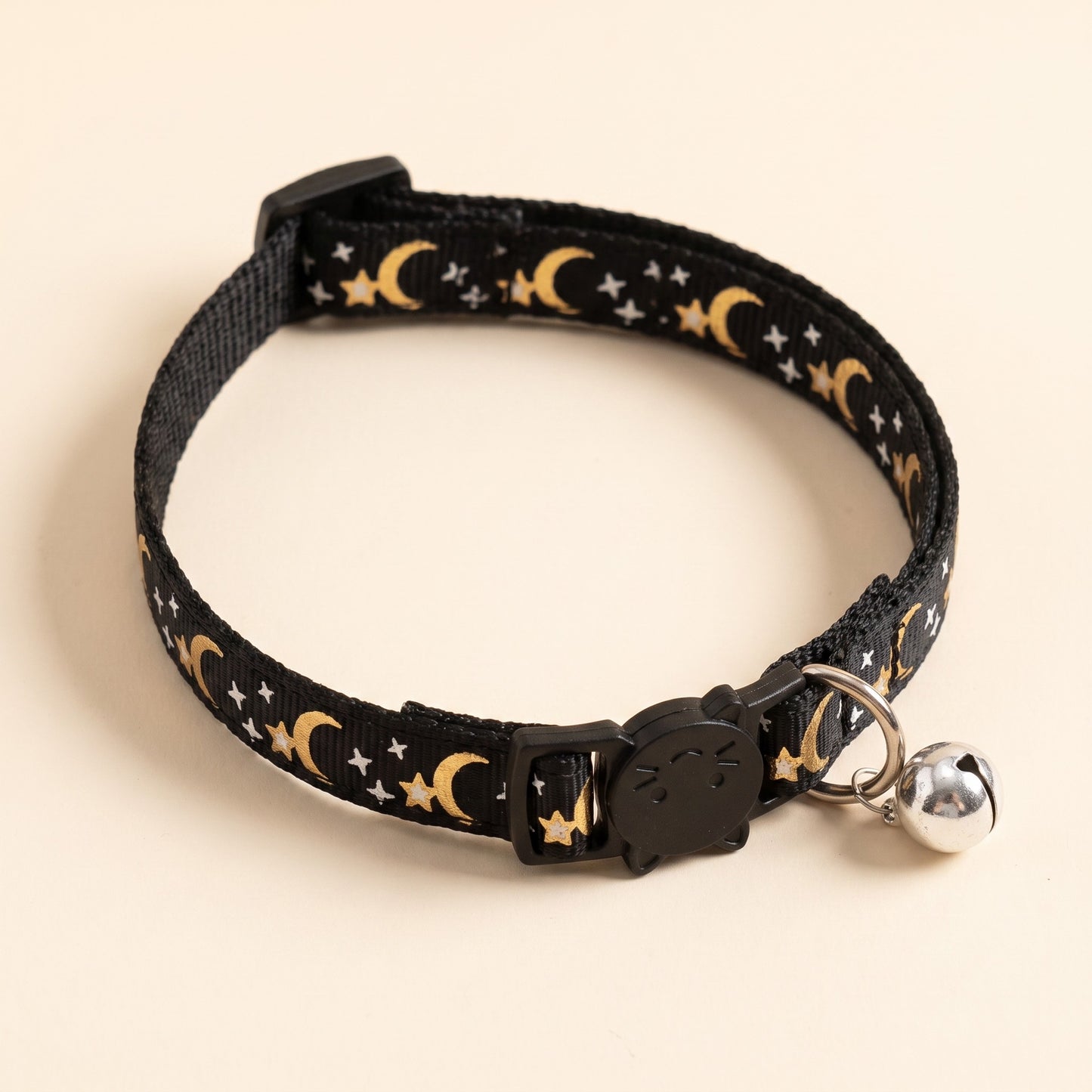 Star and Moon Cat Collar with Bell