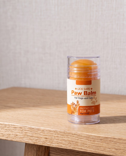 Lick-Safe Paw and Nose Balm Stick, 40g, styled in a home setting