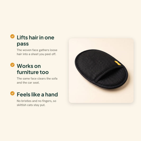 Double-Sided Grooming Mitt, key benefits