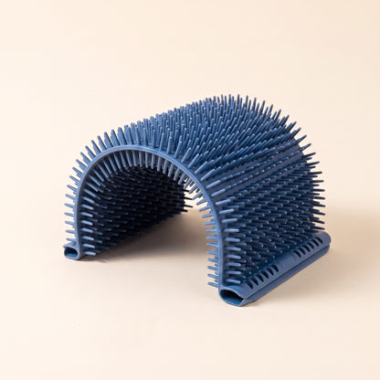 Corner Self-Groomer Brush for Cats - blue