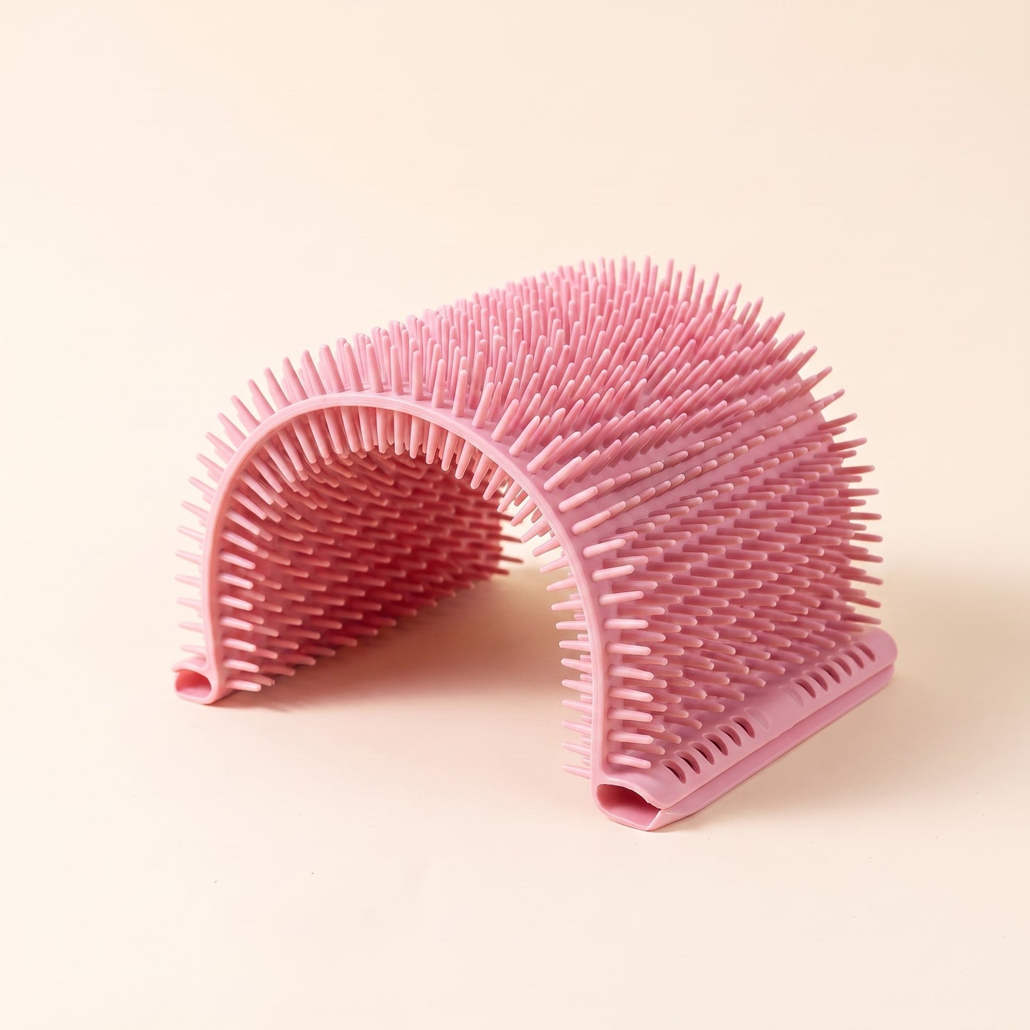 Corner Self-Groomer Brush for Cats - pink