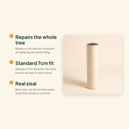 Sisal Replacement Scratching Post, key benefits