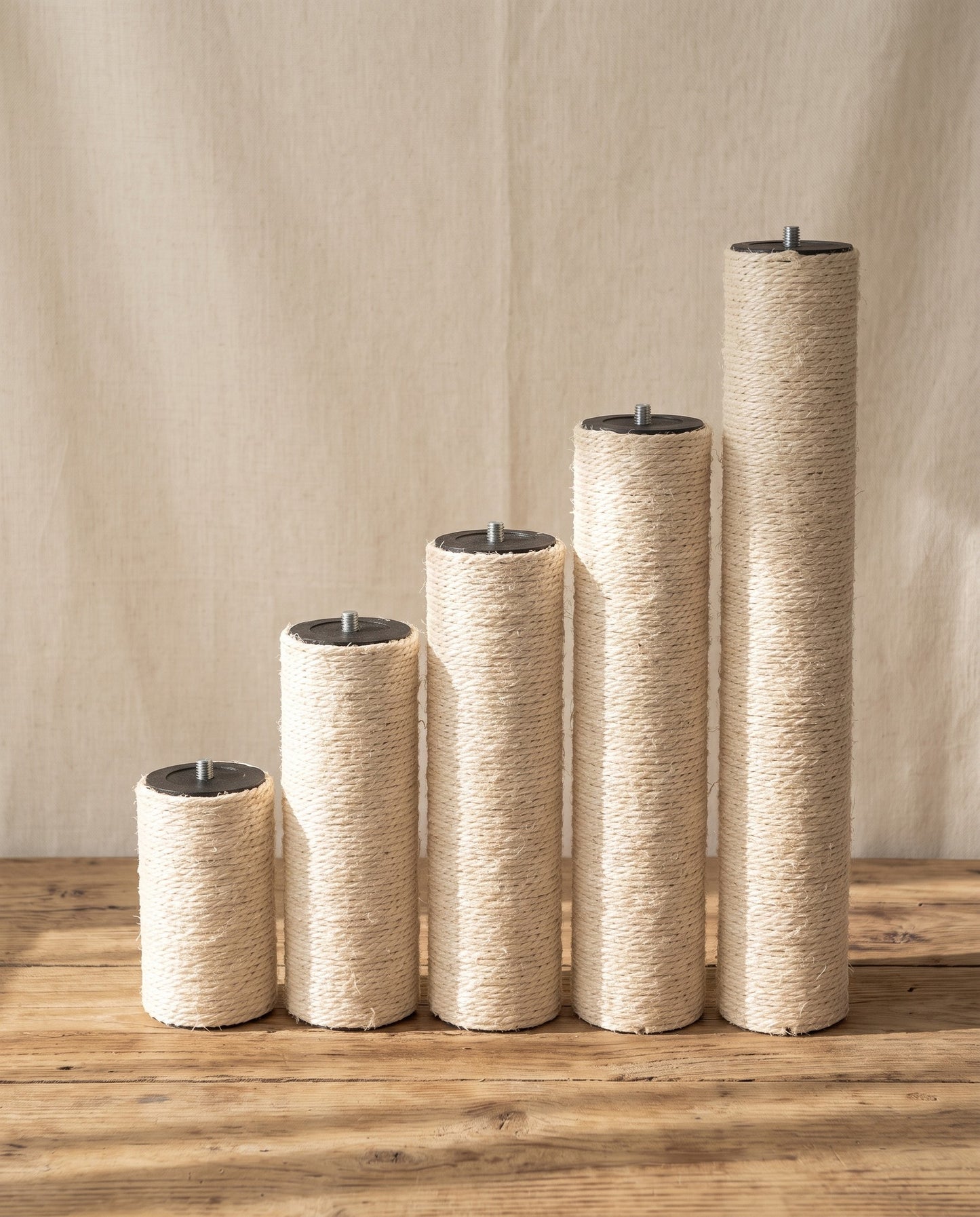 Sisal Replacement Scratching Post, styled in a home setting