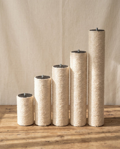 Sisal Replacement Scratching Post, styled in a home setting