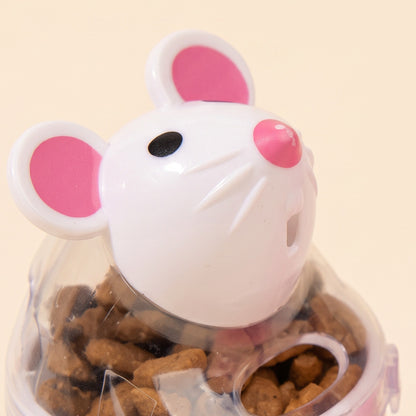 Mouse Treat Tumbler for Cats, close-up detail