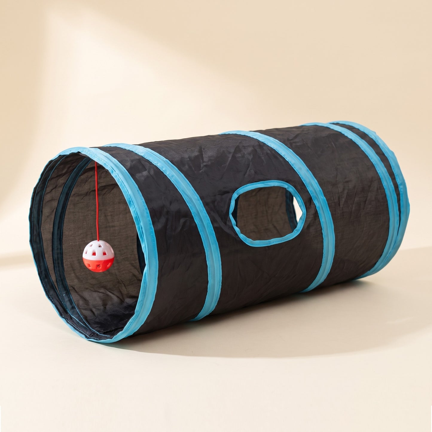 Collapsible Cat Play Tunnel, var tube black blue