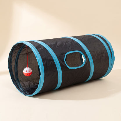 Collapsible Cat Play Tunnel, var tube black blue