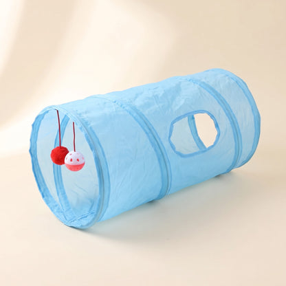 Collapsible Cat Play Tunnel, var tube blue