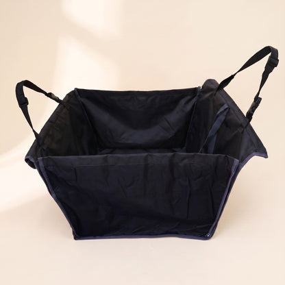 Waterproof Car Seat Hammock for Dogs - black
