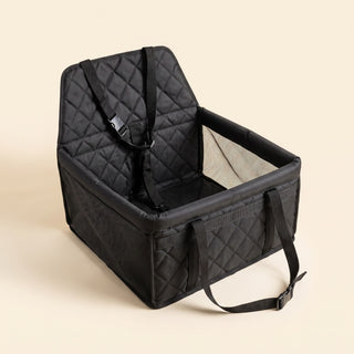 Quilted Booster Car Seat for Small Dogs