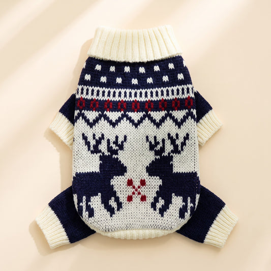 Fair Isle Knit Christmas Sweater for Dogs and Cats