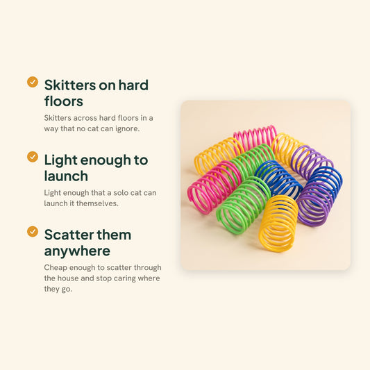 Spiral Spring Cat Toys, Multi Pack, key benefits