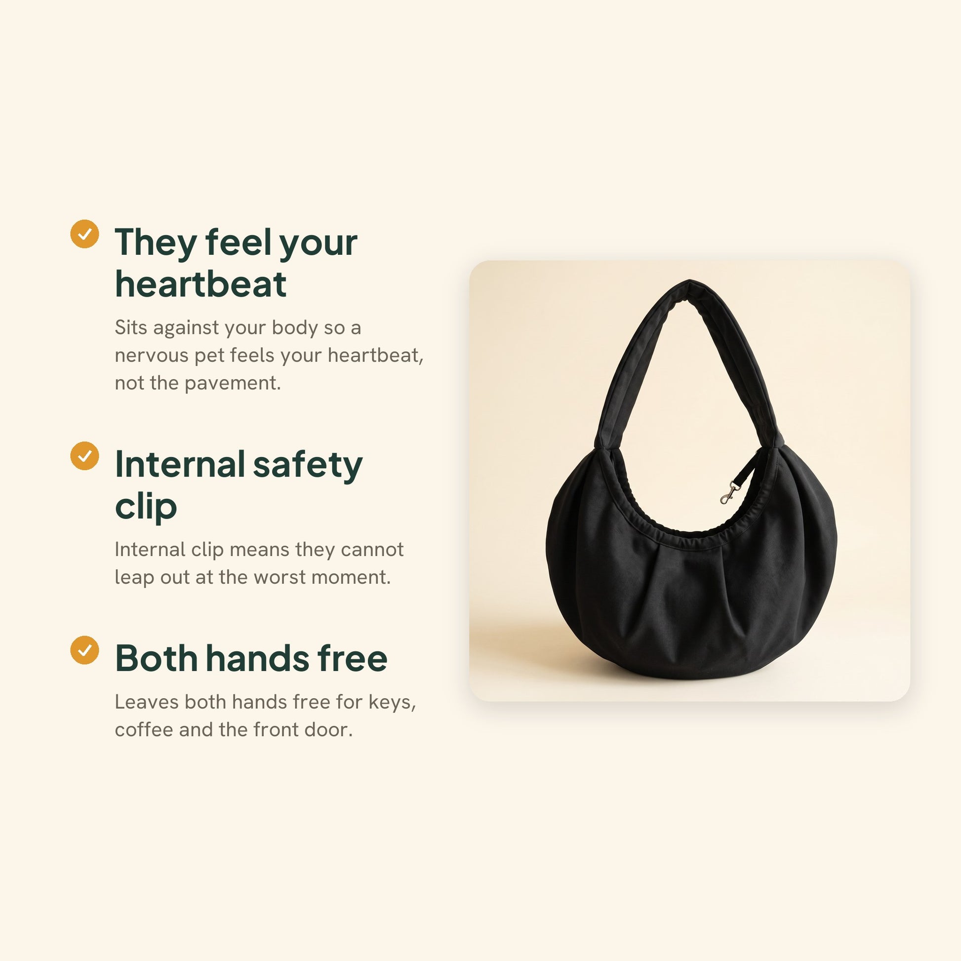 Crossbody Sling Carrier for Small Pets, key benefits