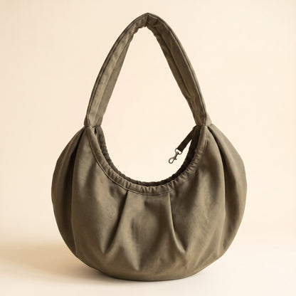 Crossbody Sling Carrier for Small Pets - khaki, a muted green-brown